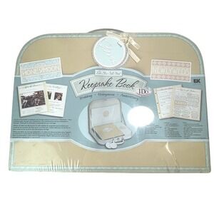 EK Success Let-Me-Tell-You Wedding Keepsake Book Scrapbook Suitcase Kit I Do New